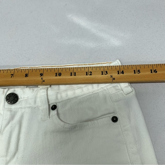 J Crew White Jeans Woman 27 Stretch Straight Casual Resort Vacation Beach - Picture 11 of 13
